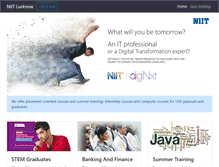 Tablet Screenshot of niitlucknow.com